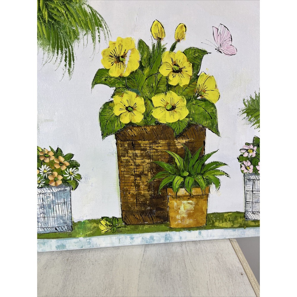 Alisher Signed Vintage Oil Painting on Canvas 24 Inches Height and 36 Inch Wide - Picture 8 of 12